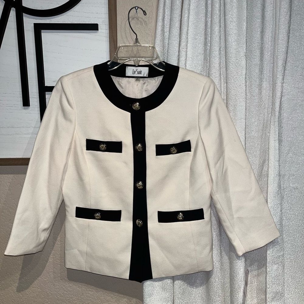 Le Suit tweed framed jacket blazer
